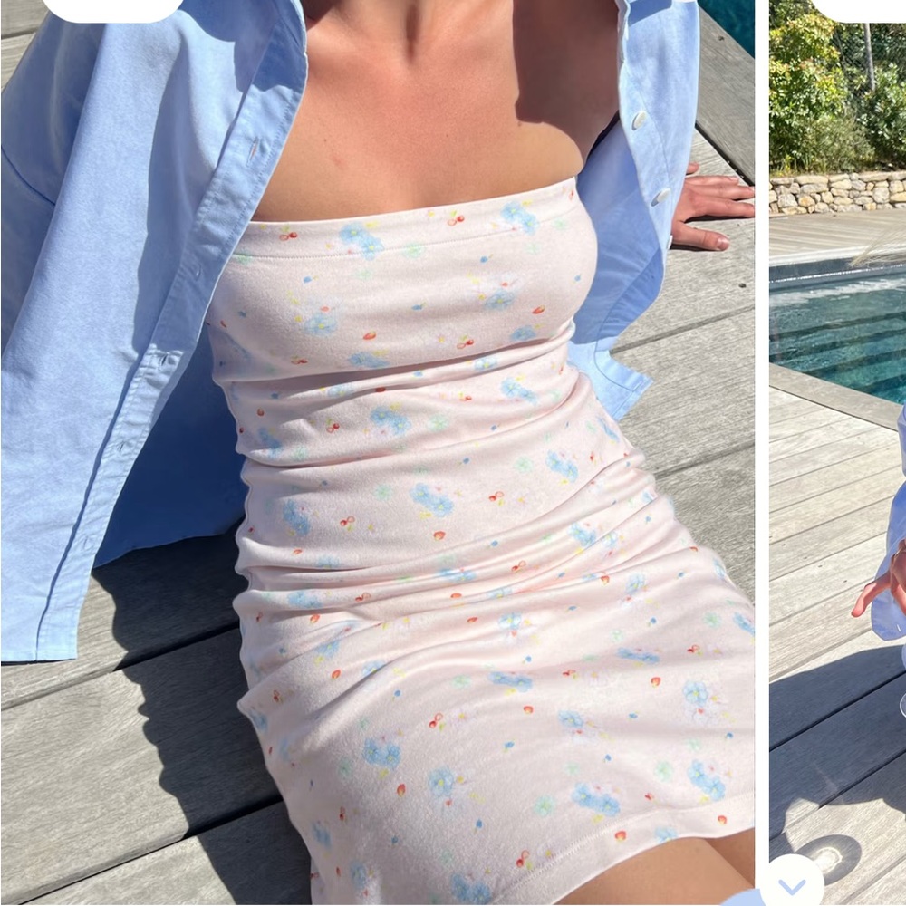 Djerf Avenue Summer Island Strapless Tube Dress